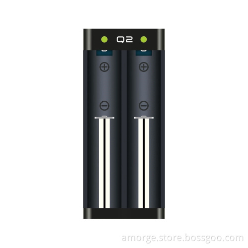 Amorge Q2 Mini USB Quick Charger for 18650 20700 21700 26650 vape battery